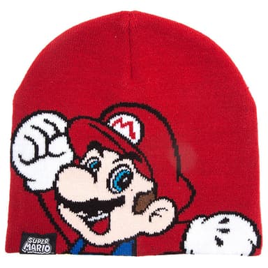 Nintendo Super Mario kids beanie mössa (röd)