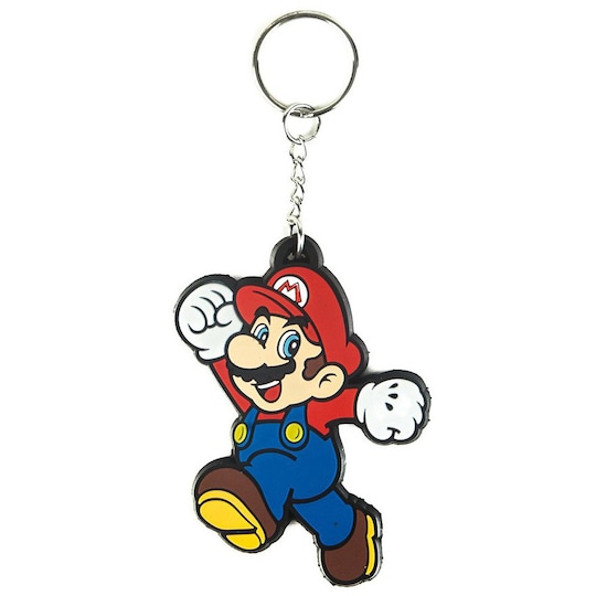 Nyckelring Nintendo - Jumping Mario (gummi)