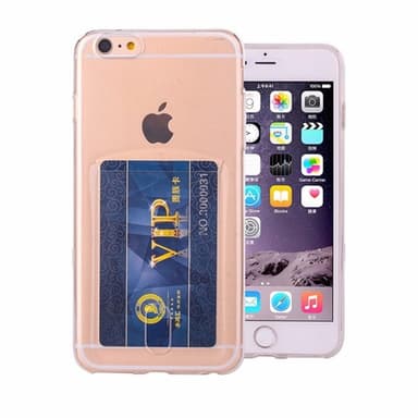 Silikon skal med kortplats Apple iPhone 5, 5S, 5SE  - Transparent