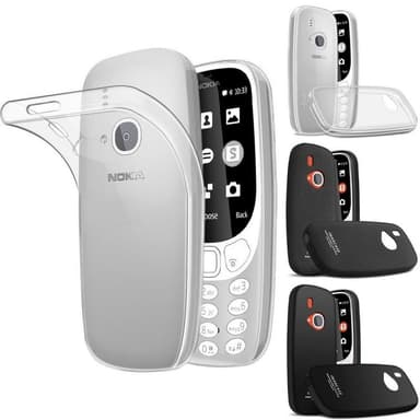 IMAK Shockproof silikon skal Nokia 3310 2017 (TA1008)  - Matt Svart