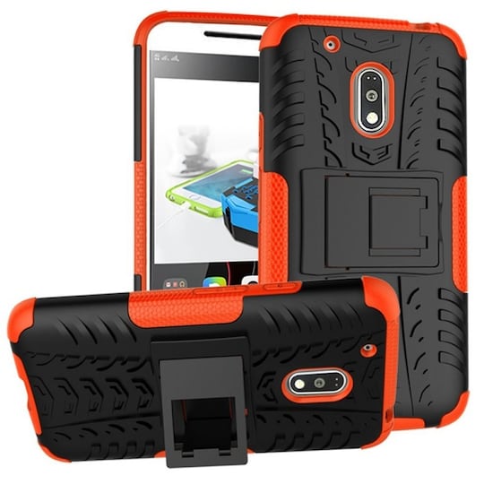 Stöttåligt skal med ställ Motorola Moto G4 Play (XT1604)  - Orange
