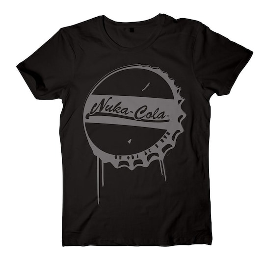 T-shirt Fallout - Nuka-Cola bottlecap svart (XL)
