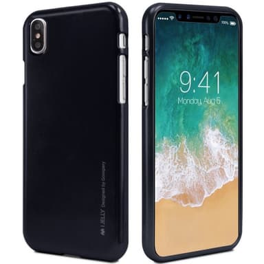 Mercury i Jelly Metal skal iPhone X / Xs  - Svart