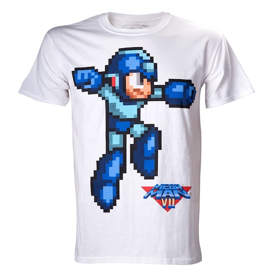 T-Shirt Nintendo - Megaman vit (M)