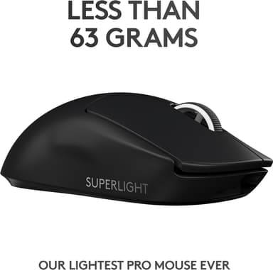 Logitech G Pro X Superlight trådlös gamingmus (svart)