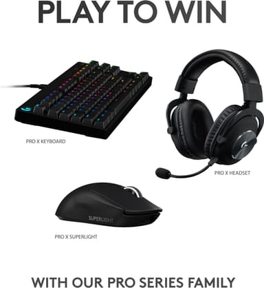 Logitech G Pro X Superlight trådlös gamingmus (svart)