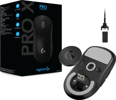 Logitech G Pro X Superlight trådlös gamingmus (svart)