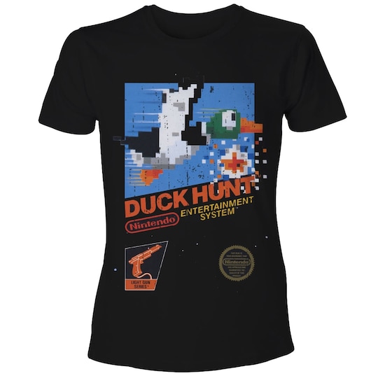 T-shirt Nintendo - Duck Hunt NES svart (L)