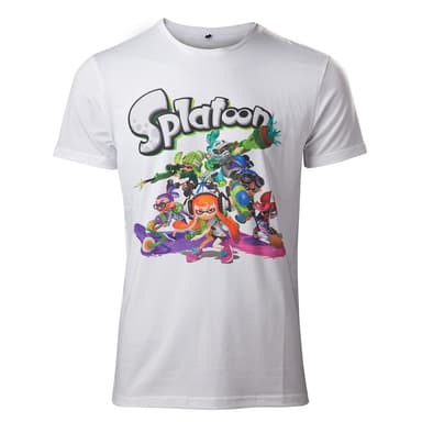 T-Shirt Nintendo - Splatoon vit (S)