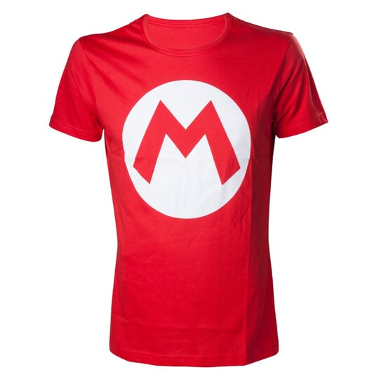 T-shirt Nintendo - Mario logotyp röd (L)
