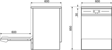 Smeg Professionell Diskmaskin SWT262T-1 (rostfri)
