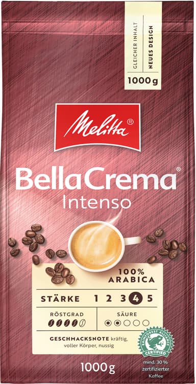 Melitta Bella Crema Intenso kaffebönor MEL974