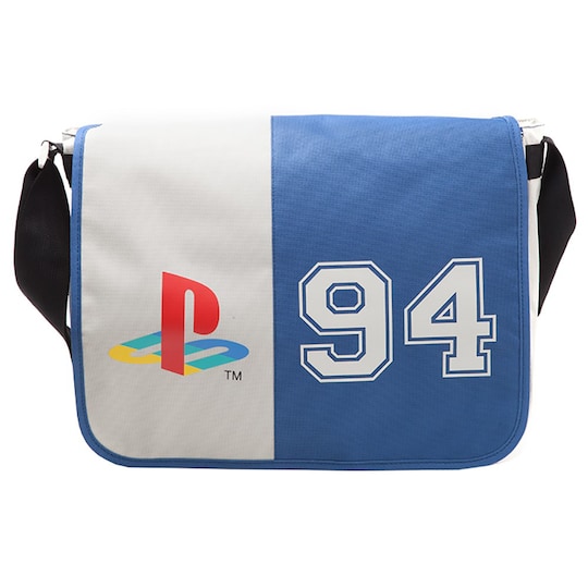 PlayStation Classic 94 logo messenger väska (grey/blue)