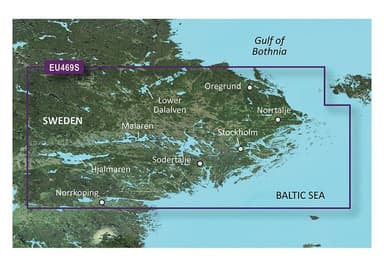 Garmin Stockholm och Mälaren Garmin VEU469S - BlueChart g3 Vision mSD/SD
