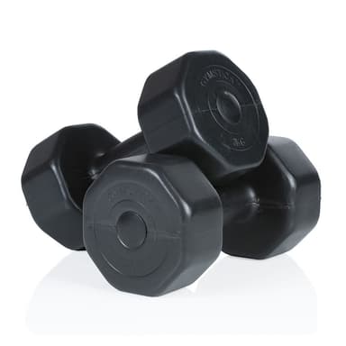 Gymstick Vinyl Dumbbells, Hantelset 2 x 5 kg