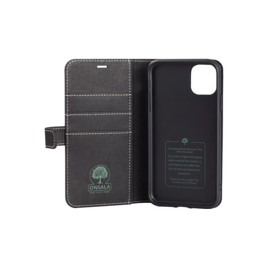 Gear Onsala iPhone 12 Pro Max eco-plånboksfodral (svart)