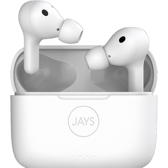 Jays t-Seven True Wireless in ear-hörlurar (vita)