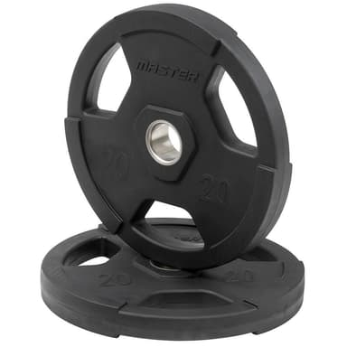 Master Fitness Gummiklädd Skiva Deluxe, Viktskivor gummerade 5 kg