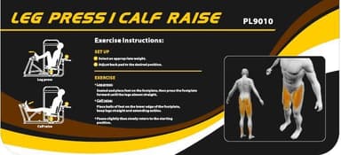 Impulse Leg Press / Calf Raise, Styrkemaskin Ben