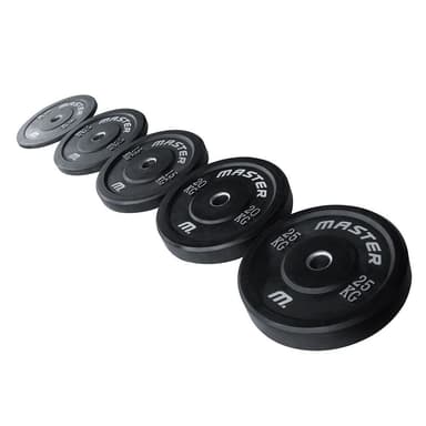 Master Fitness Viktpaket Bumper 120 kg, Viktskiva Bumper