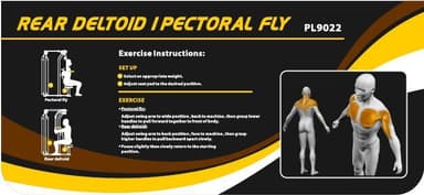 Impulse Rear Deltoid / Pec Fly, Styrkemaskin Bröst