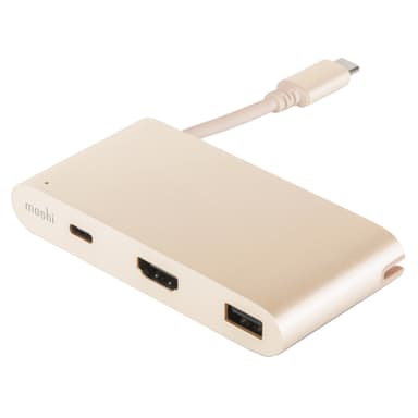 Moshi USB-C Multiport adapter (guld) Moshi USB-C Multiport adapter (guld)