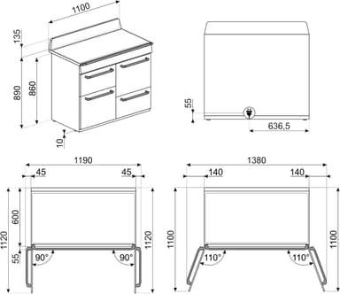 Smeg Victoria spis TR4110IGR