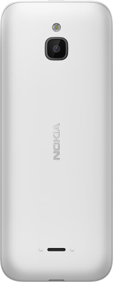 Nokia 6300 4G mobiltelefon (vit)