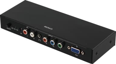 Deltaco VGA/komponent till HDMI adapter med RCA-ljud