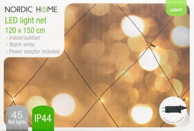 Nordic Home Christmas nätljus 4420036 (vitt)