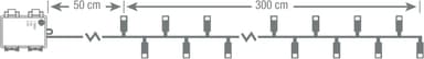 Nordic Home Christmas ljusslinga 4420025 (vit)