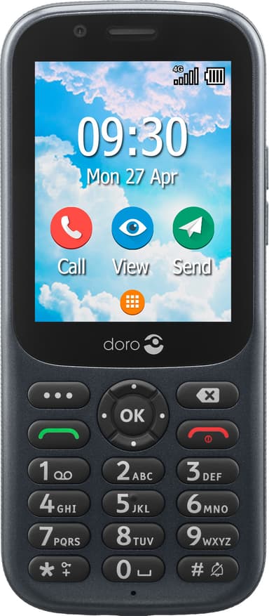 Doro 731X mobiltelefon (grafit)
