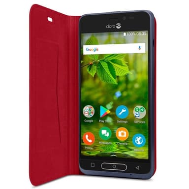 Doro 8035 Smart Magnet FlipCover - Röd
