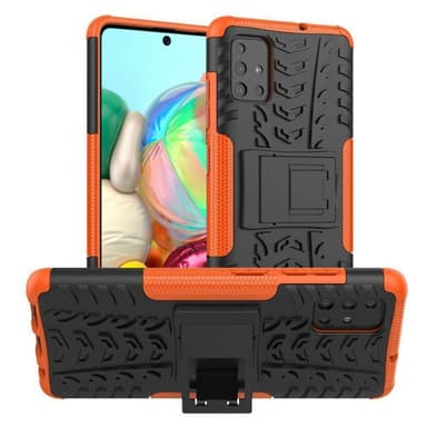 Stöttåligt skal med ställ Samsung Galaxy A71 (SM-A715F)  - Orange