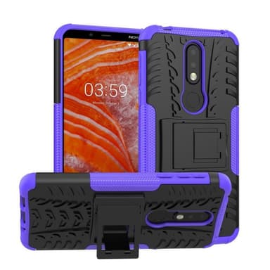 Stöttåligt skal med ställ Nokia 3.1 Plus (TA-1118)  - Lila