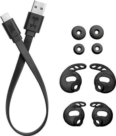 JBL UA Flash X True Wireless in ear-hörlurar (svarta)