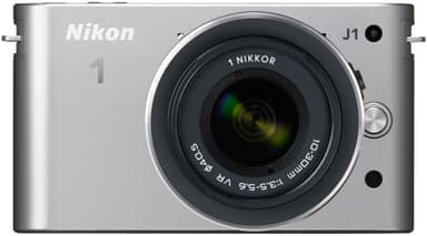 Nikon Systemkamera J1 + J1VR 10-30 mm (silver)