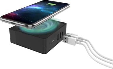 Mophie Global laddningshubb (svart)