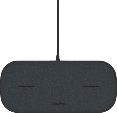 Mophie dubbel trådlös laddplatta (svart)
