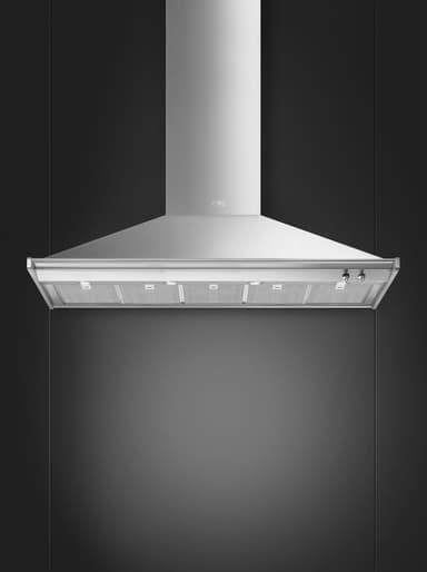 Smeg Serie Classic Vägghängd Köksfläkt KD150HXE (rostfri 150cm)