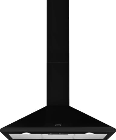 Smeg Serie Victoria Vägghängd Köksfläkt KSED95NEE (svart 90cm)