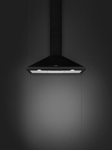 Smeg Serie Victoria Vägghängd Köksfläkt KSED95NEE (svart 90cm)