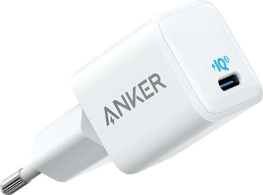 Anker PowerPort III Nano väggladdare 20W (vit)
