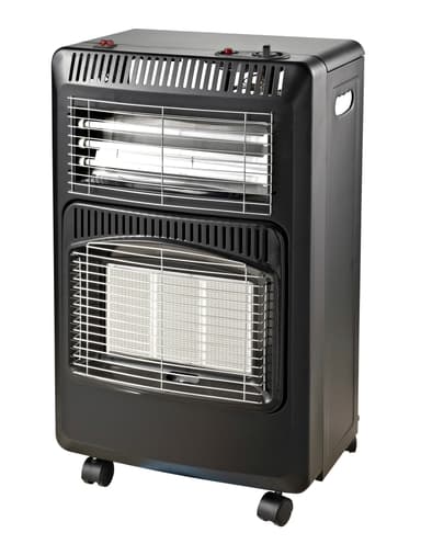 Gasolkamin – sammanfällbar, 4,2 kW + elektrisk värmefläkt