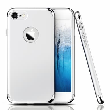 Design skal 3 i 1 guldkant till iPhone 7 - Silver