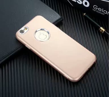 iPhone 7/8 | TPU-Skal Metallknappar - Guld