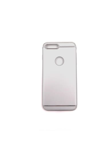 Design skal 3 i 1 guldkant till iPhone 8 PLUS - Silver