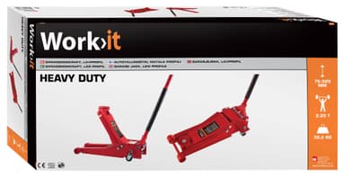 Garagedomkraft, låg profil, 2,25 ton