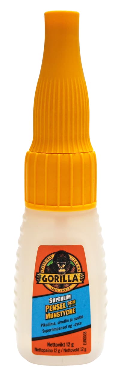Gorilla Glue superlim med pensel och munstycke 12 g