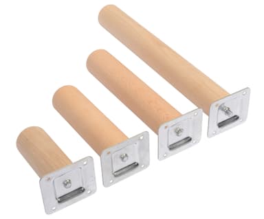 Bordsben i bokträ - cylinder 10 cm